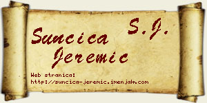 Sunčica Jeremić vizit kartica
